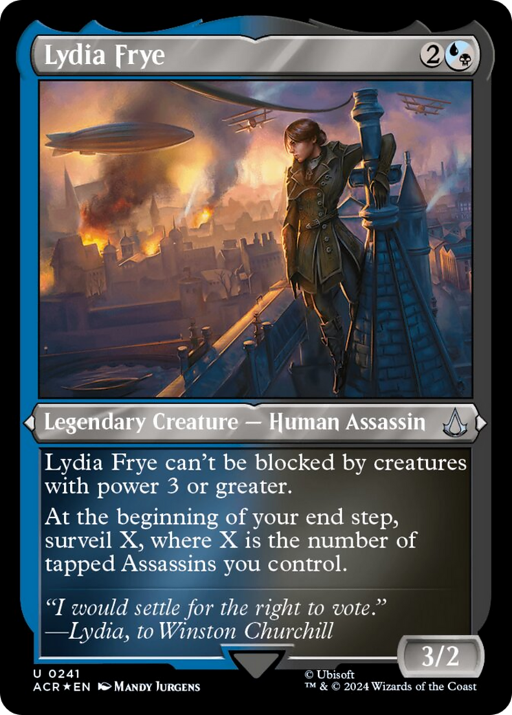 Lydia Frye (Foil Etched) [Assassin's Creed] MTG Single Magic: The Gathering | Red Claw Gaming