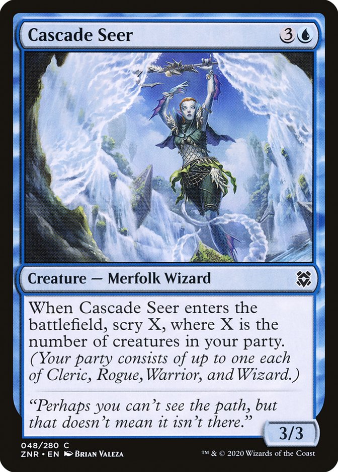 Cascade Seer [Zendikar Rising] MTG Single Magic: The Gathering | Red Claw Gaming