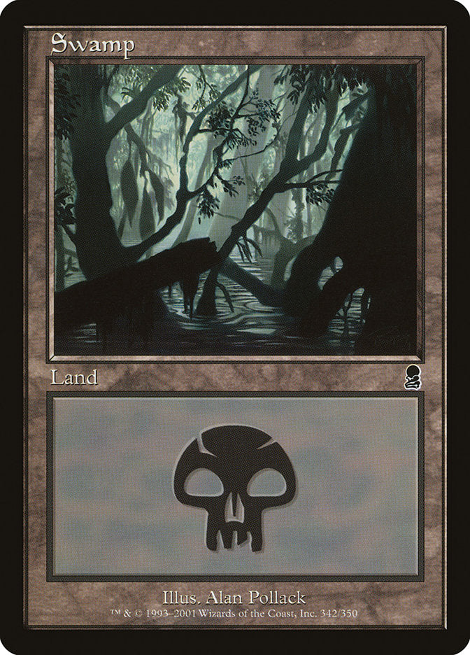 Swamp (342) [Odyssey] MTG Single Magic: The Gathering | Red Claw Gaming