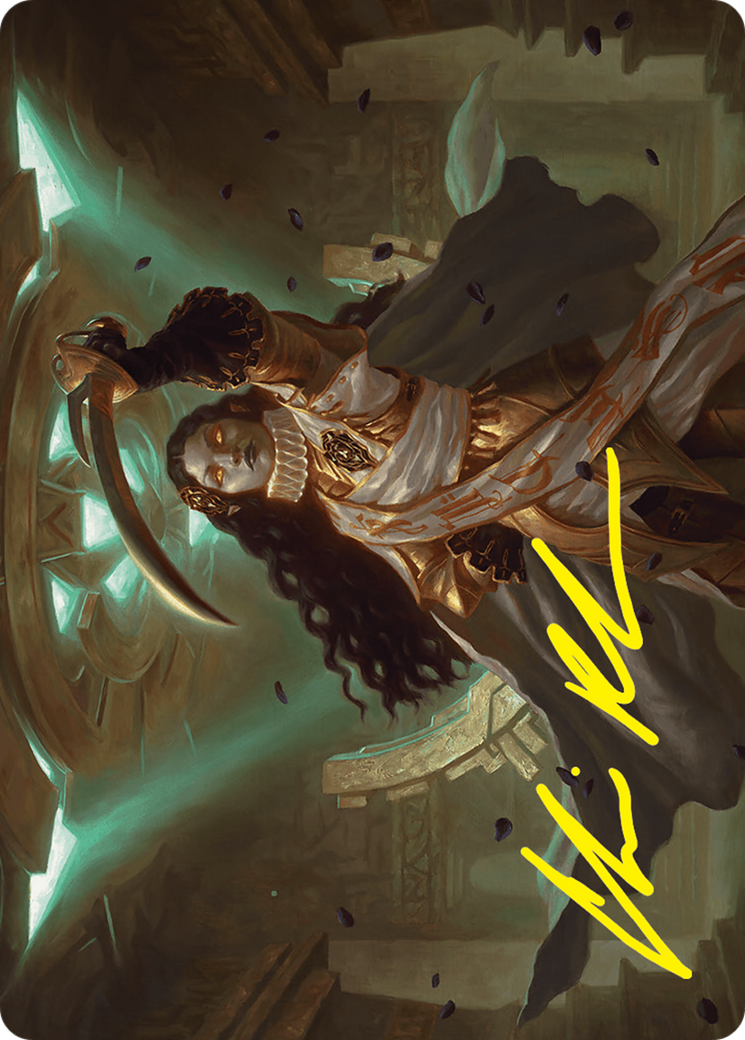 Elenda, Saint of Dusk Art Card (15/54) (Gold-Stamped Signature) [Foundations Art Series] MTG Single Magic: The Gathering | Red Claw Gaming