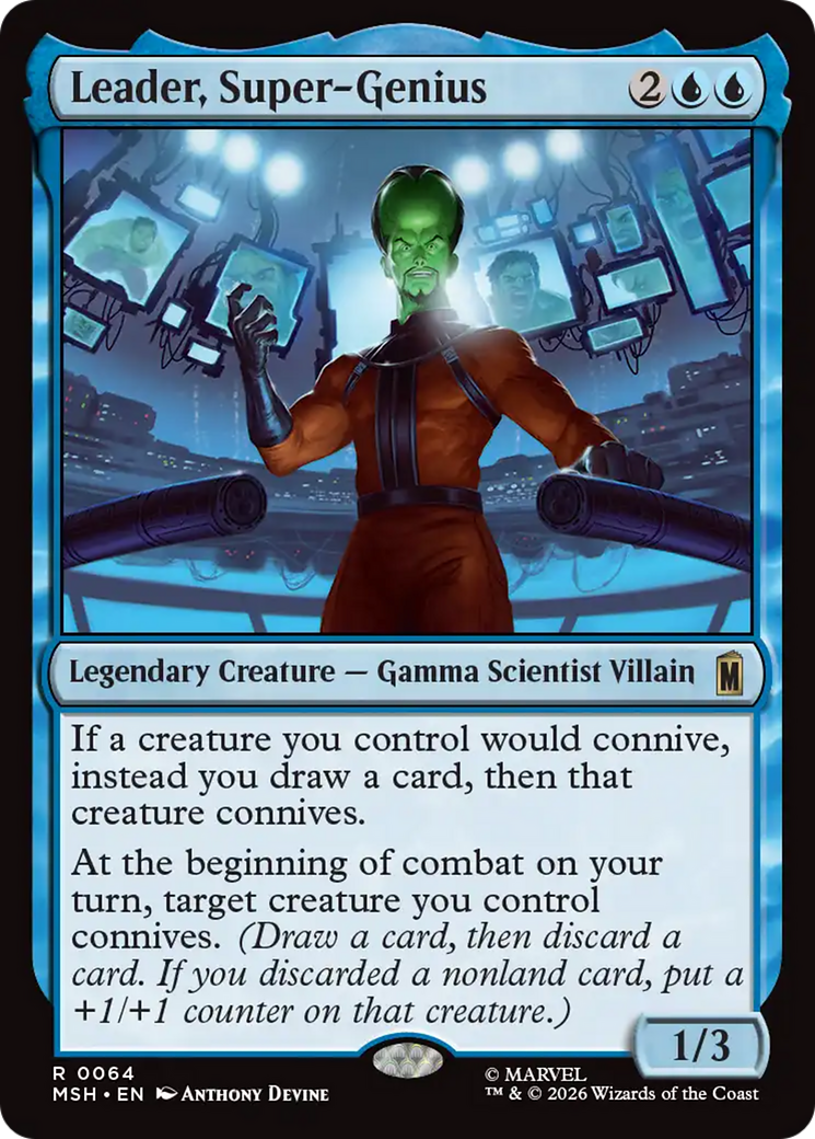 Leader, Super-Genius [Marvel Super Heroes] MTG Single Magic: The Gathering | Red Claw Gaming