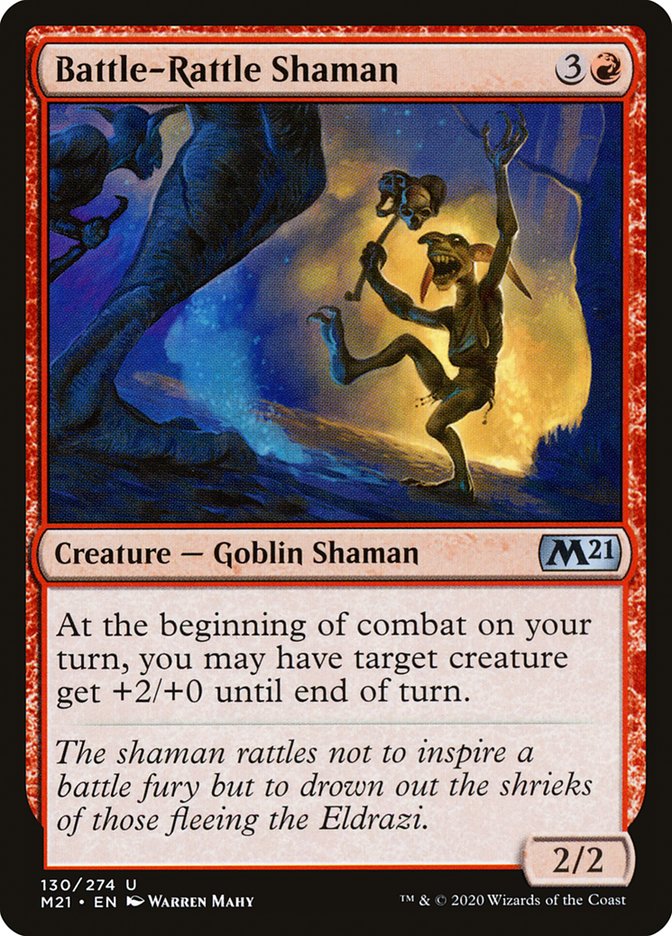Battle-Rattle Shaman [Core Set 2021] MTG Single Magic: The Gathering | Red Claw Gaming