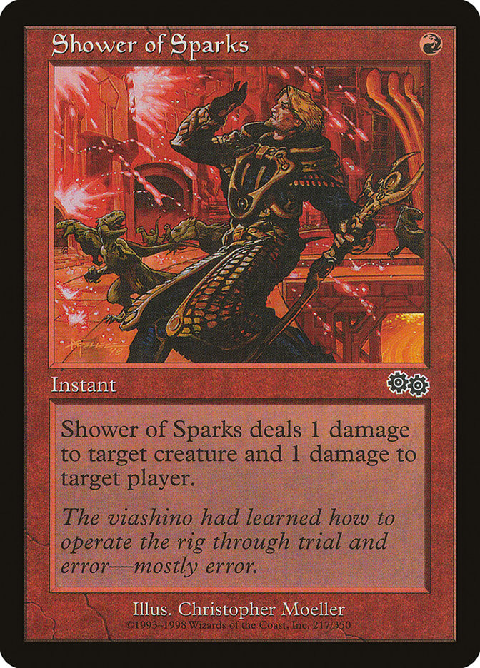 Shower of Sparks [Urza's Saga] MTG Single Magic: The Gathering | Red Claw Gaming