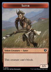 Spirit (0010) // Satyr Double-Sided Token [Commander Masters Tokens] MTG Single Magic: The Gathering | Red Claw Gaming