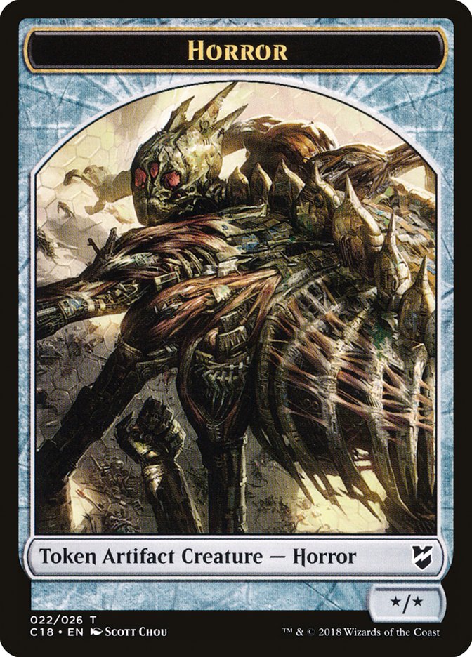 Mask // Horror Double-Sided Token [Commander 2018 Tokens] MTG Single Magic: The Gathering | Red Claw Gaming