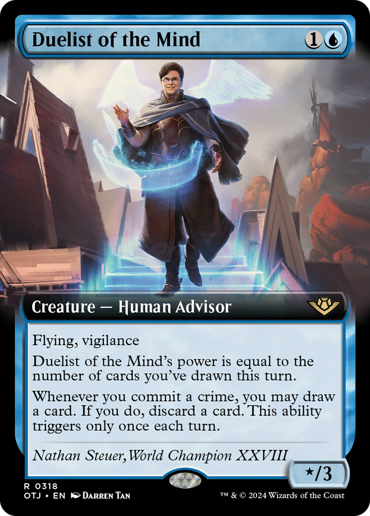 Duelist of the Mind (Extended Art) [Outlaws of Thunder Junction] MTG Single Magic: The Gathering | Red Claw Gaming