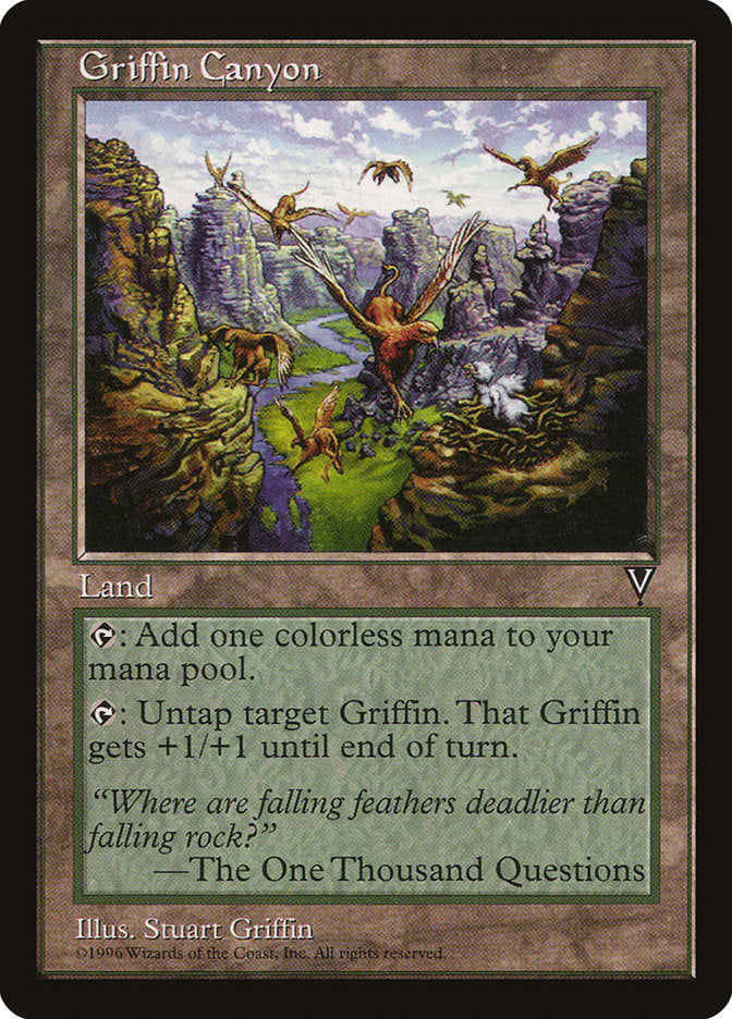 Griffin Canyon [Visions] MTG Single Magic: The Gathering | Red Claw Gaming