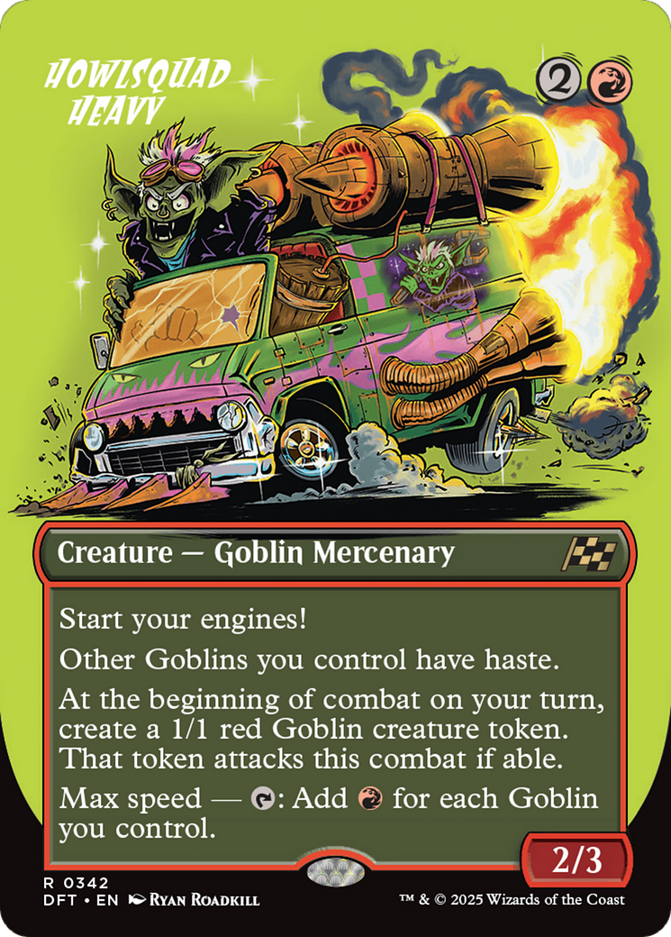 Howlsquad Heavy (Borderless) [Aetherdrift] MTG Single Magic: The Gathering | Red Claw Gaming