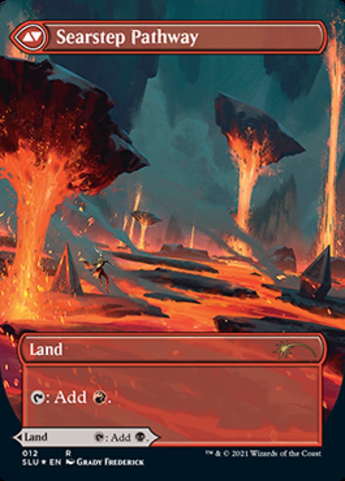 Blightstep Pathway // Searstep Pathway (Borderless) [Secret Lair: Ultimate Edition 2] MTG Single Magic: The Gathering | Red Claw Gaming