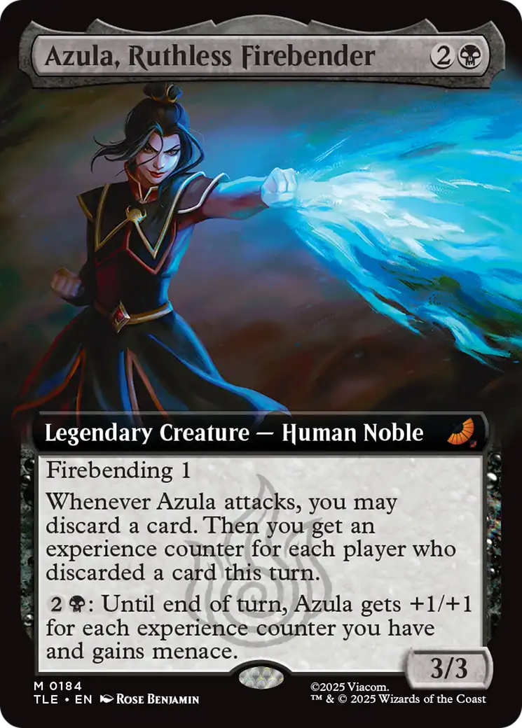 Azula, Ruthless Firebender (Extended Art) [Avatar: The Last Airbender: Eternal-Legal] MTG Single Magic: The Gathering | Red Claw Gaming