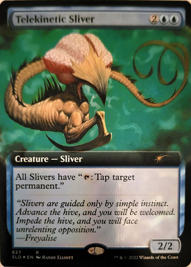 Telekinetic Sliver (Extended Art) [Secret Lair Drop Promos] MTG Single Magic: The Gathering | Red Claw Gaming