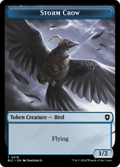 Storm Crow // Frog Lizard Double-Sided Token [Bloomburrow Commander Tokens] MTG Single Magic: The Gathering | Red Claw Gaming