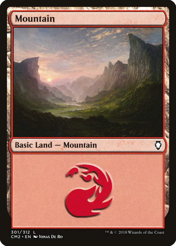 Mountain (301) [Commander Anthology Volume II] MTG Single Magic: The Gathering | Red Claw Gaming