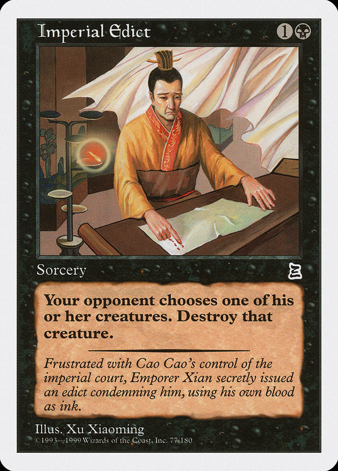 Imperial Edict [Portal Three Kingdoms] MTG Single Magic: The Gathering | Red Claw Gaming