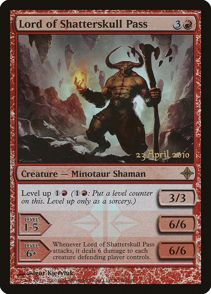 Lord of Shatterskull Pass [Rise of the Eldrazi Prerelease Promos] MTG Single Magic: The Gathering | Red Claw Gaming
