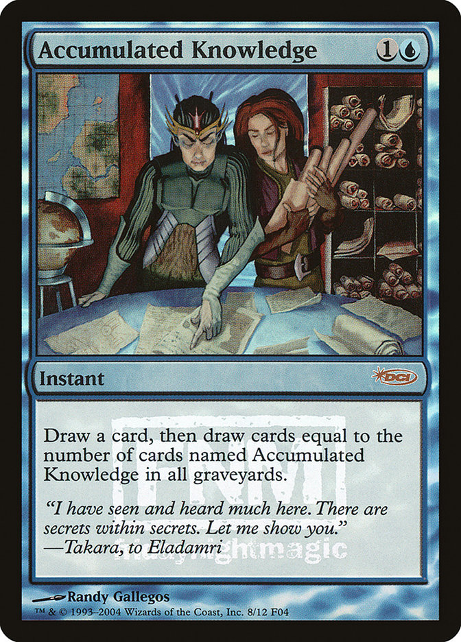 Accumulated Knowledge [Friday Night Magic 2004] MTG Single Magic: The Gathering | Red Claw Gaming