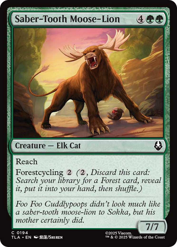 Saber-Tooth Moose-Lion [Avatar: The Last Airbender] MTG Single Magic: The Gathering | Red Claw Gaming