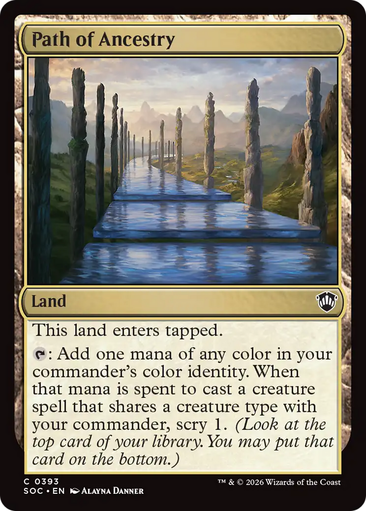 Path of Ancestry [Secrets of Strixhaven Commander] MTG Single Magic: The Gathering | Red Claw Gaming