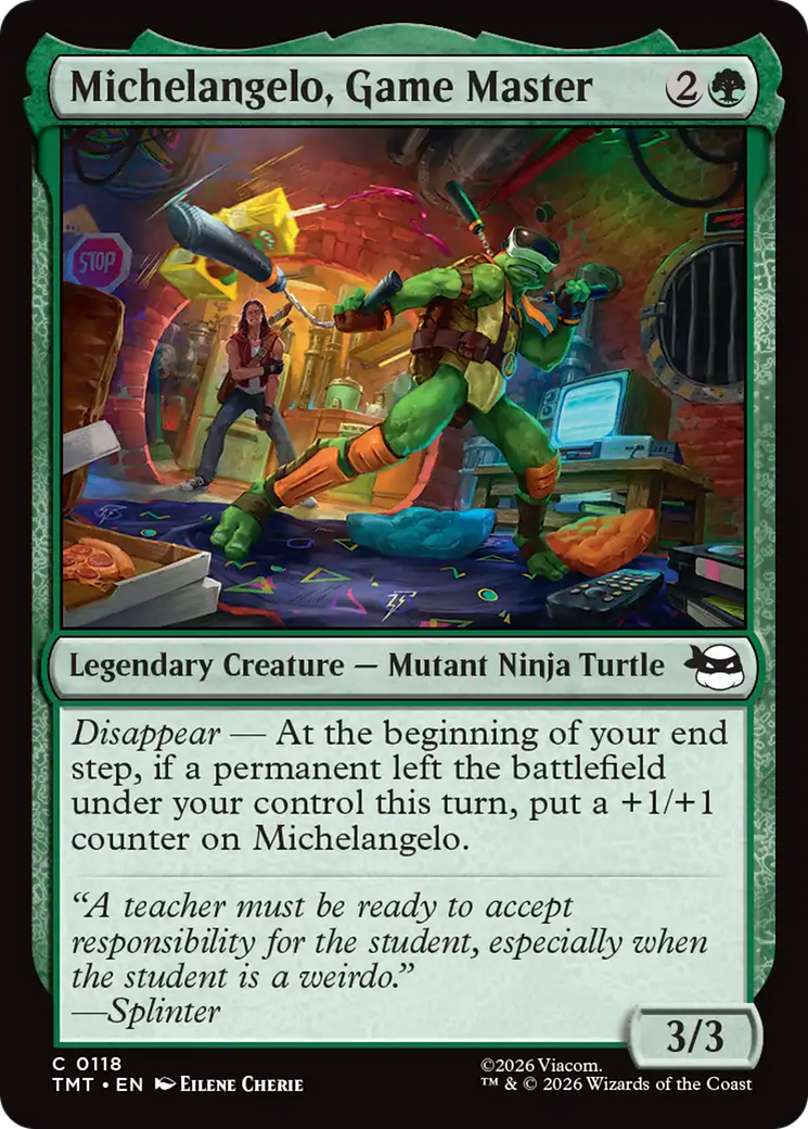 Michelangelo, Game Master [Teenage Mutant Ninja Turtles] MTG Single Magic: The Gathering | Red Claw Gaming