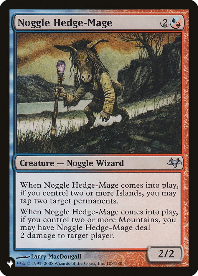 Noggle Hedge-Mage [The List] MTG Single Magic: The Gathering | Red Claw Gaming
