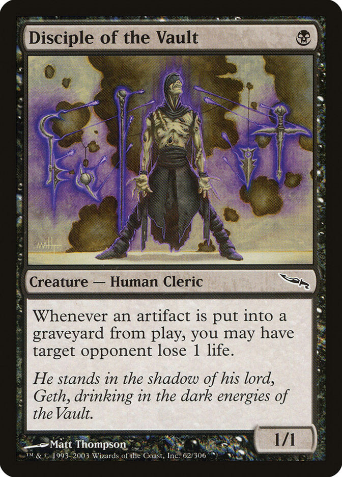 Disciple of the Vault [Mirrodin] MTG Single Magic: The Gathering | Red Claw Gaming