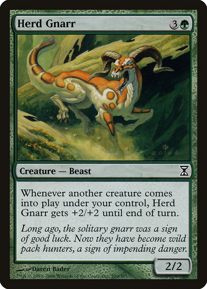 Herd Gnarr [Time Spiral] MTG Single Magic: The Gathering | Red Claw Gaming