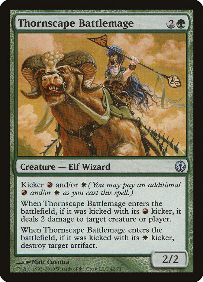 Thornscape Battlemage [Duel Decks: Phyrexia vs. the Coalition] MTG Single Magic: The Gathering | Red Claw Gaming