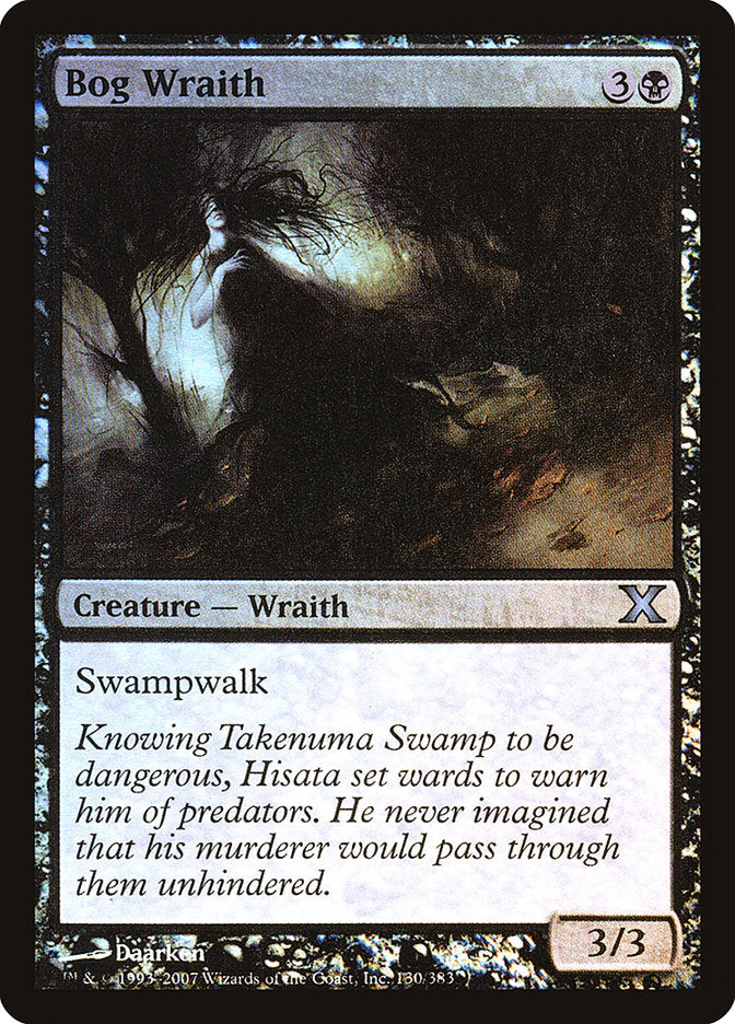 Bog Wraith (Premium Foil) [Tenth Edition] MTG Single Magic: The Gathering | Red Claw Gaming
