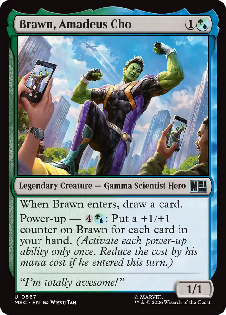 Brawn, Amadeus Cho [Marvel Super Heroes Commander] MTG Single Magic: The Gathering | Red Claw Gaming