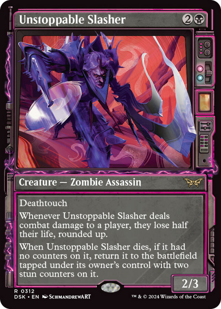 Unstoppable Slasher (Showcase) [Duskmourn: House of Horror] MTG Single Magic: The Gathering | Red Claw Gaming
