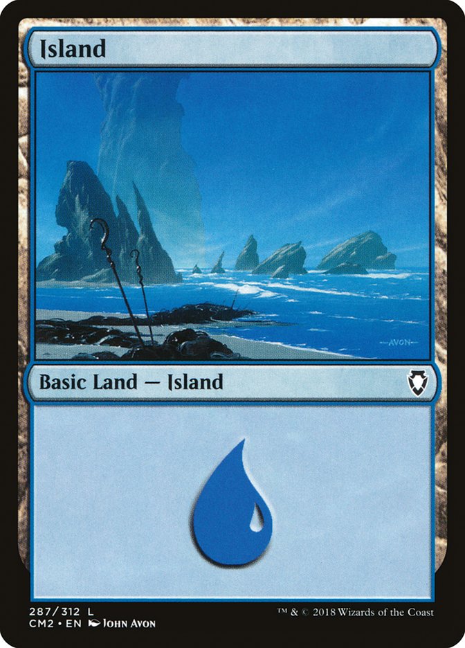Island (287) [Commander Anthology Volume II] MTG Single Magic: The Gathering | Red Claw Gaming