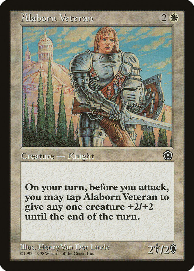 Alaborn Veteran [Portal Second Age] MTG Single Magic: The Gathering | Red Claw Gaming