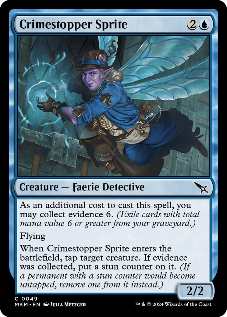 Crimestopper Sprite [Murders at Karlov Manor] MTG Single Magic: The Gathering    | Red Claw Gaming