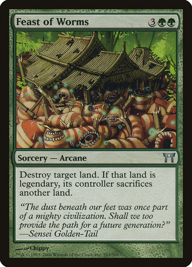 Feast of Worms [Champions of Kamigawa] MTG Single Magic: The Gathering | Red Claw Gaming