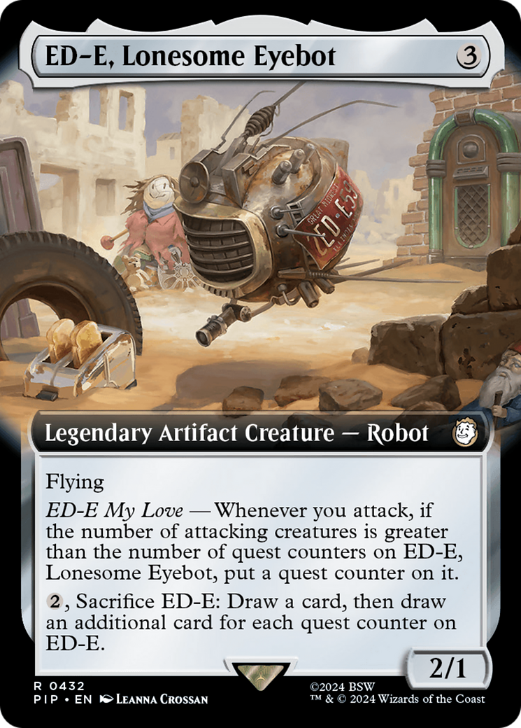 ED-E, Lonesome Eyebot (Extended Art) [Fallout] MTG Single Magic: The Gathering | Red Claw Gaming