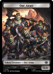 Orc Army (0018) // Food (0022) Double-Sided Token (Surge Foil) [The Lord of the Rings: Tales of Middle-Earth Tokens] MTG Single Magic: The Gathering | Red Claw Gaming