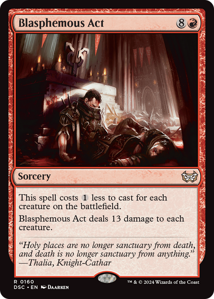 Blasphemous Act [Duskmourn: House of Horror Commander] MTG Single Magic: The Gathering | Red Claw Gaming