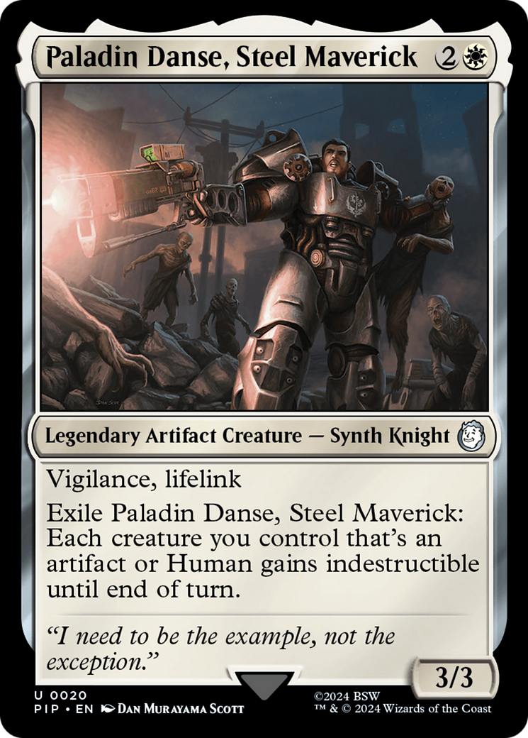 Paladin Danse, Steel Maverick [Fallout] MTG Single Magic: The Gathering | Red Claw Gaming