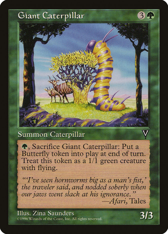 Giant Caterpillar [Visions] MTG Single Magic: The Gathering | Red Claw Gaming