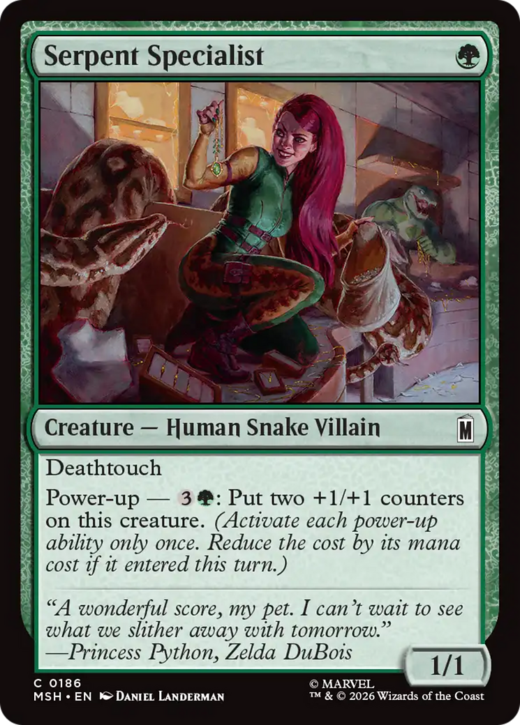 Serpent Specialist [Marvel Super Heroes] MTG Single Magic: The Gathering | Red Claw Gaming