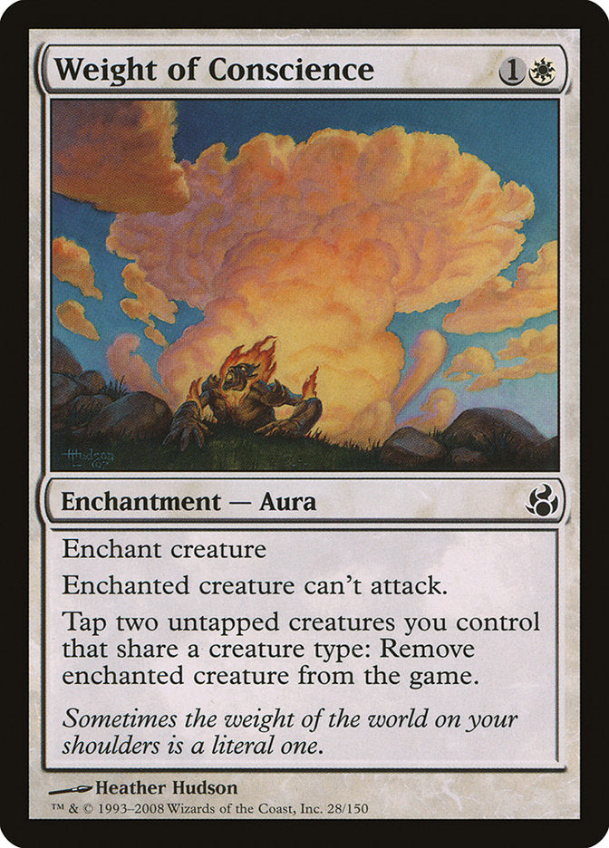 Weight of Conscience [Morningtide] MTG Single Magic: The Gathering | Red Claw Gaming