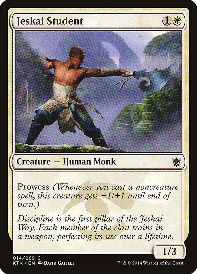 Jeskai Student [Khans of Tarkir] MTG Single Magic: The Gathering | Red Claw Gaming