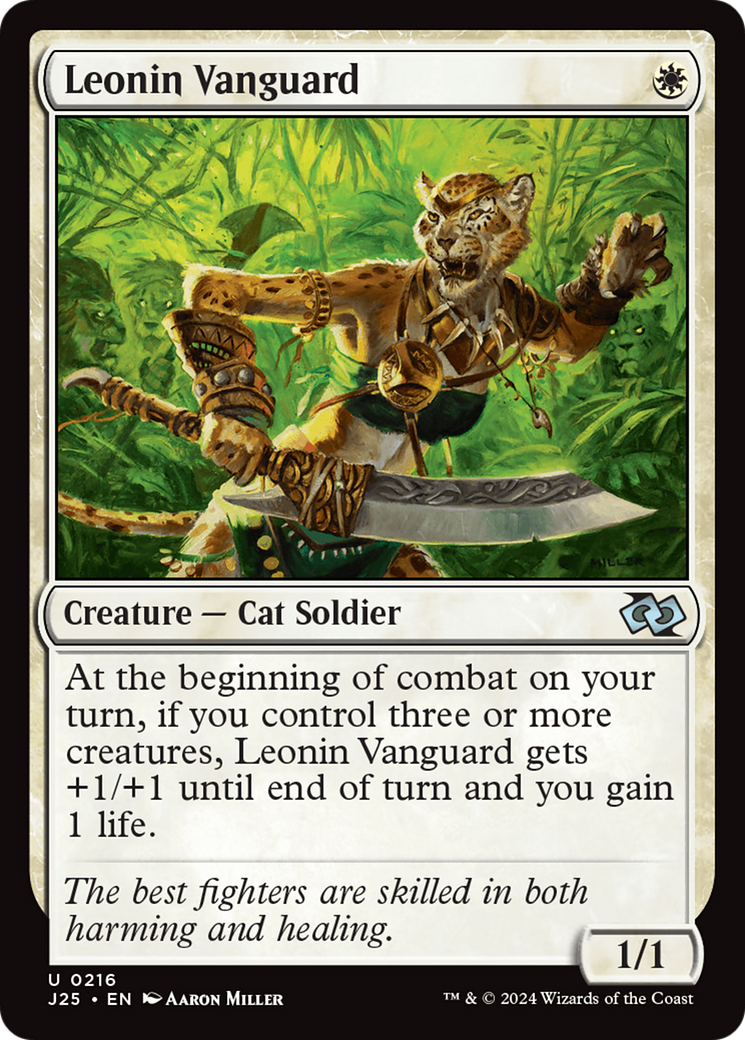 Leonin Vanguard [Foundations Jumpstart] MTG Single Magic: The Gathering | Red Claw Gaming