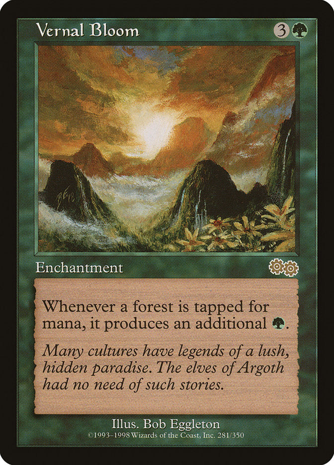 Vernal Bloom [Urza's Saga] MTG Single Magic: The Gathering | Red Claw Gaming