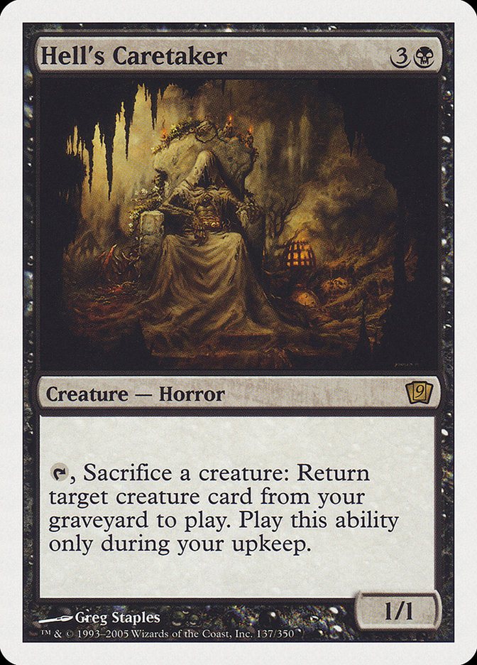 Hell's Caretaker (9th Edition) [Oversize Cards] MTG Single Magic: The Gathering | Red Claw Gaming