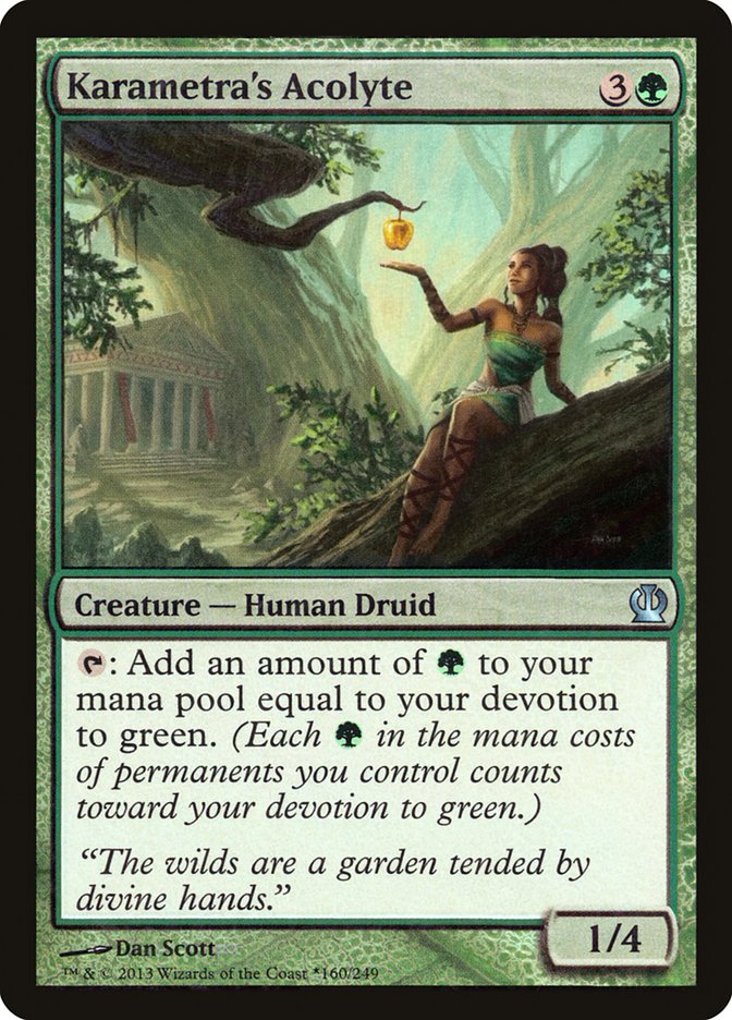 Karametra's Acolyte (Gift Box) [Theros Promos] MTG Single Magic: The Gathering | Red Claw Gaming