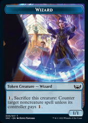 Cat // Wizard Double-Sided Token [Streets of New Capenna Tokens] MTG Single Magic: The Gathering | Red Claw Gaming