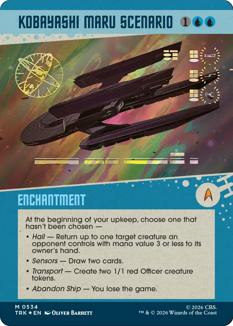 Kobayashi Maru Scenario (Showcase) (Surge Foil) [Star Trek] MTG Single Magic: The Gathering | Red Claw Gaming