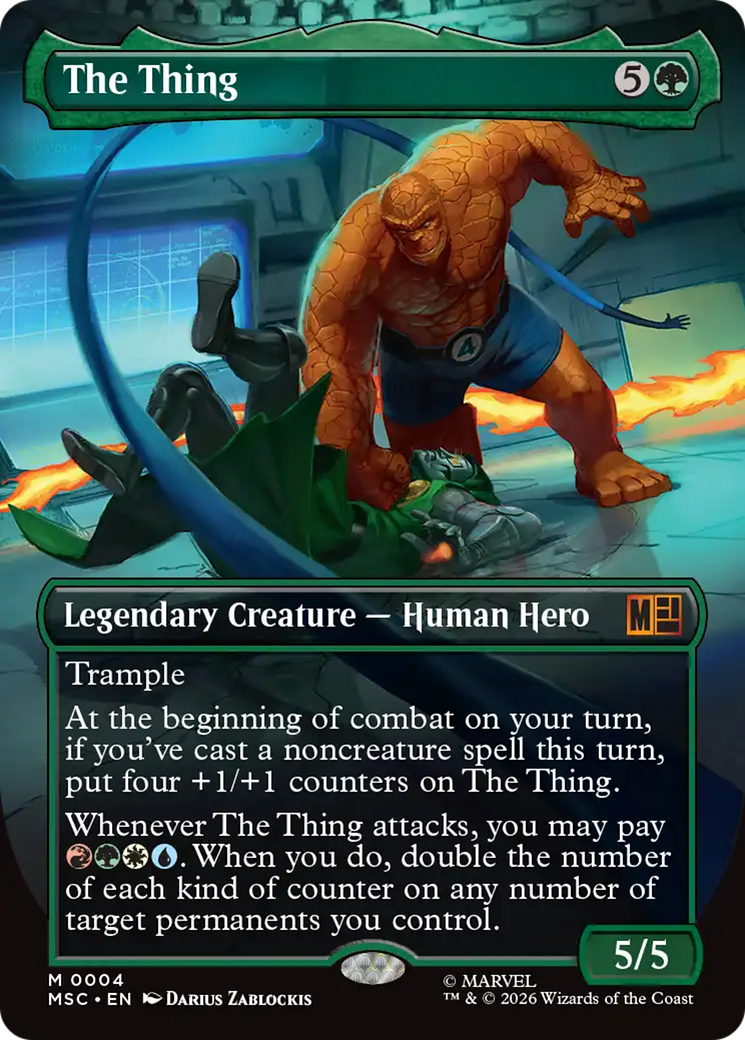 The Thing (Borderless) [Marvel Super Heroes Commander] | Red Claw Gaming