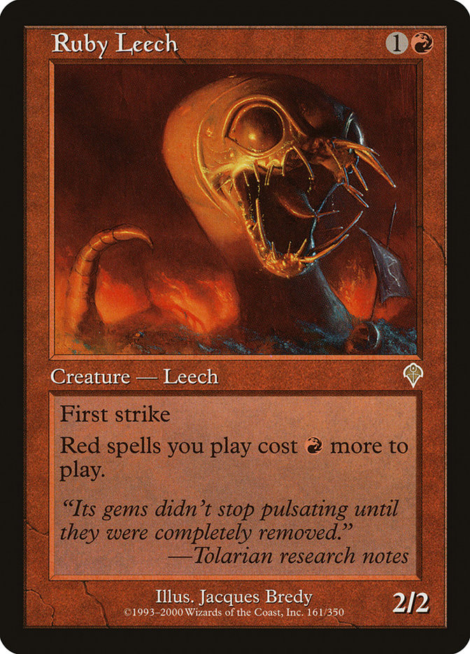 Ruby Leech [Invasion] MTG Single Magic: The Gathering | Red Claw Gaming